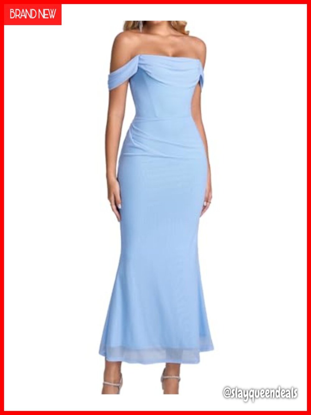 GLNEGE Off the Shoulder Corset Wedding Guest Cocktail Formal Dresses